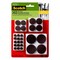 Scotch 3M Scotch Felt Self Adhesive Protective Pad Brown Round Assorted in. W 162 pk SP847-NA - alternate 1
